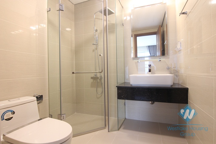 Nice high floor two bedrooms apartment for rent in L3 building, Ciputra urban, Tay Ho, Ha Noi